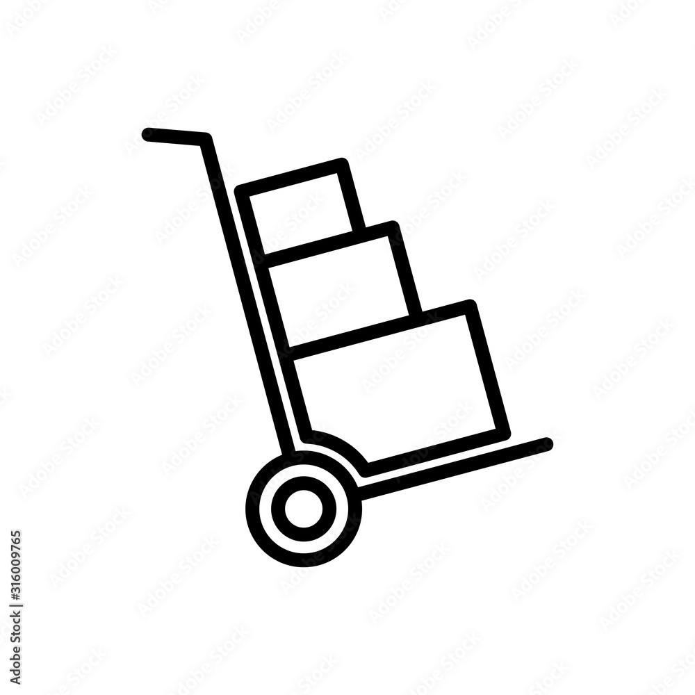 Handcart icon trendy Handcart icon trendy