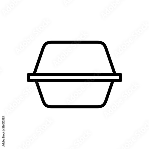 Styrofoam box icon