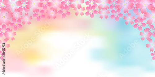 桜　春　花　背景