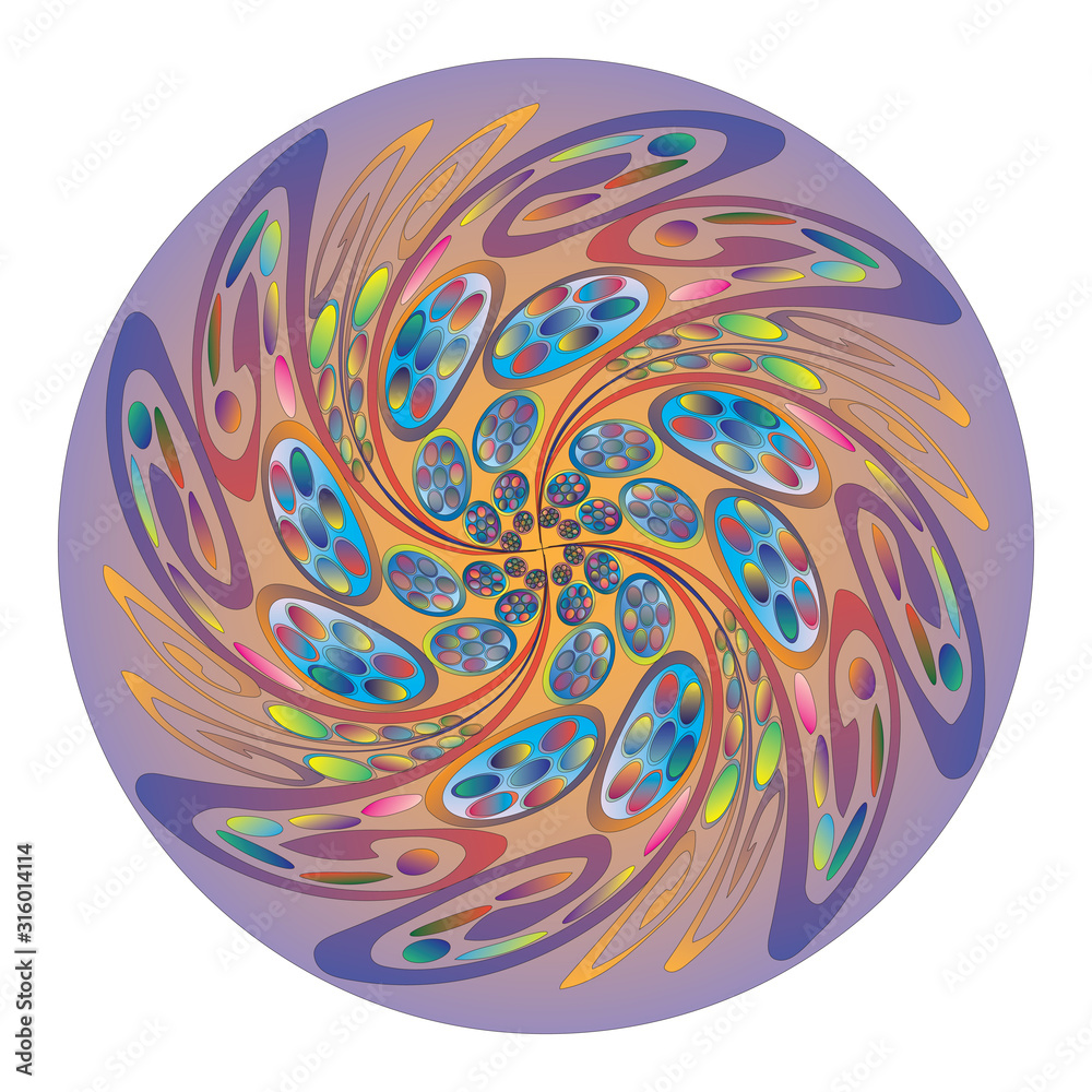 Ornate, eastern mandala Ornate, eastern mandala