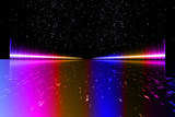 Colorful Neon Soundwave