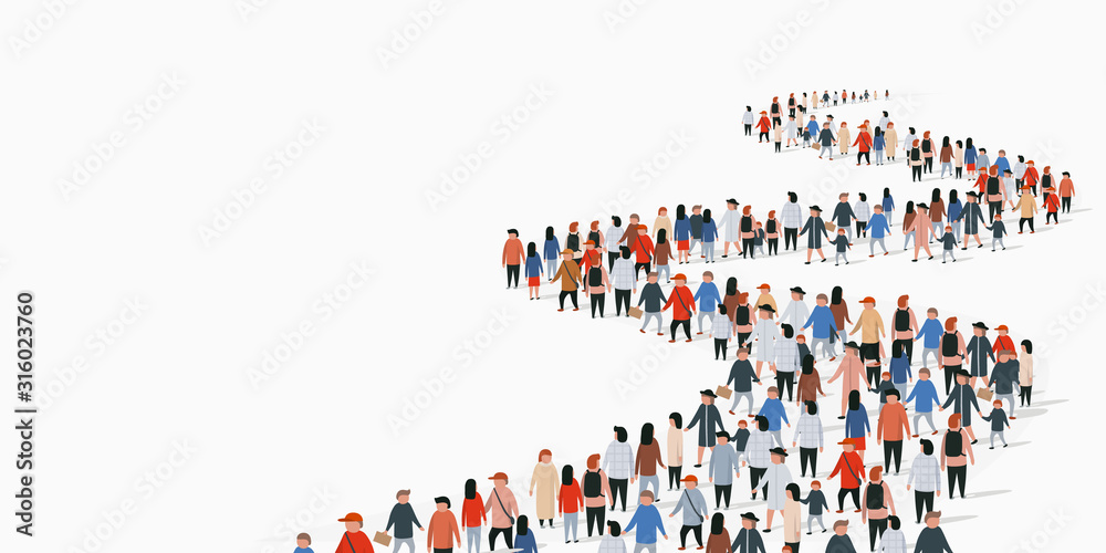 Crowd of buisness people standing in a line. People crowd. Crowd of buisness people standing in a line. People crowd.