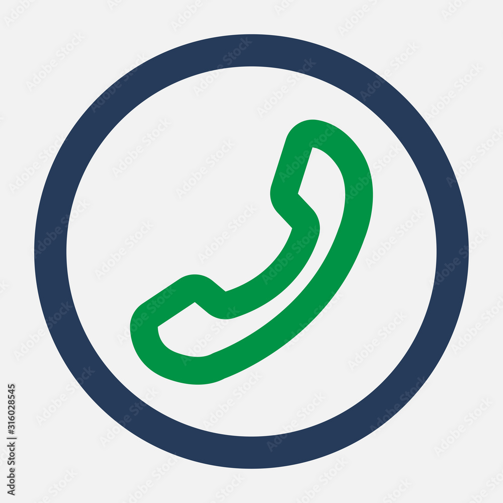 Green phone tube icon. Call me the answer icon. Vecto eps illustration. Green phone tube icon. Call me the answer icon. Vecto eps illustration.