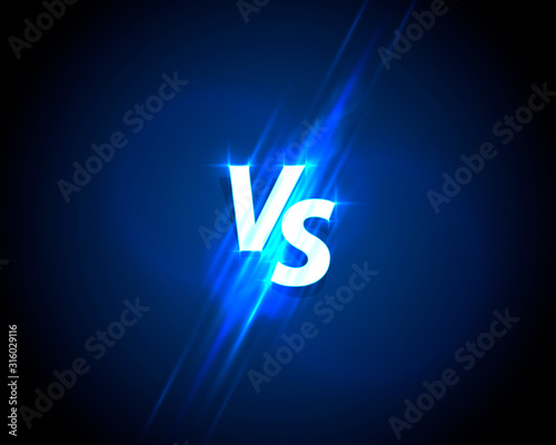 Versus game cover, banner sport vs, team concept.