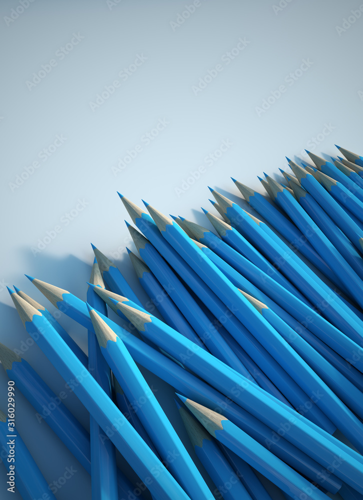 Light blue pencils Light blue pencils