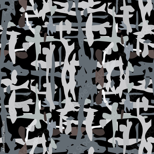 Spots, Ikat. Tie Dye, Batik. Seamless Pattern. 