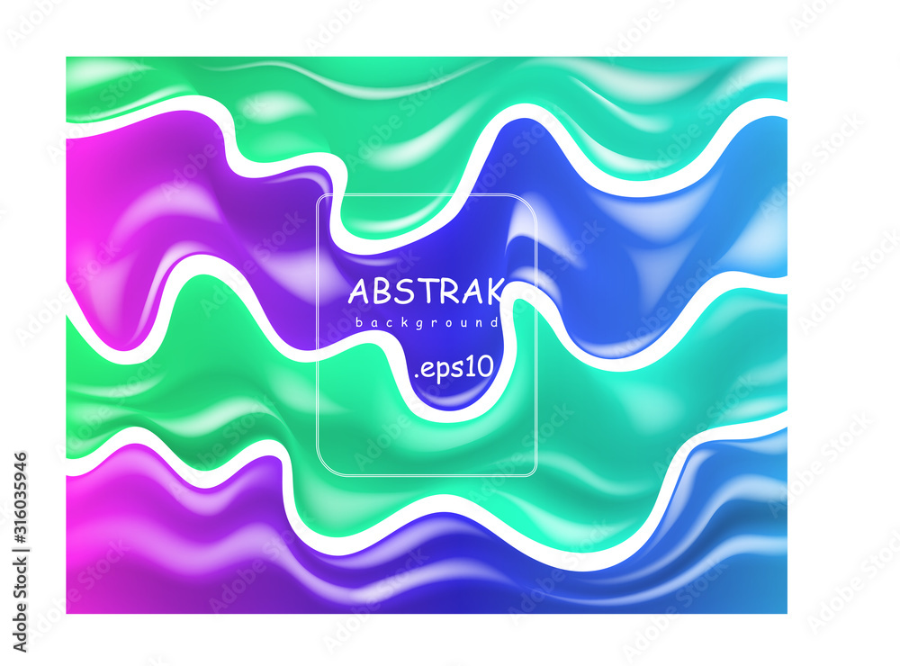 Design liquid abstract colorful. Abstract modern graphic element.