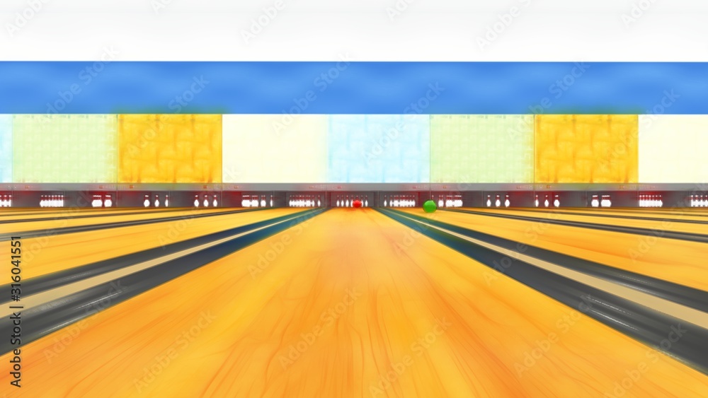 ボウリング場 人あり イラスト5 49 Stock Illustration Adobe Stock