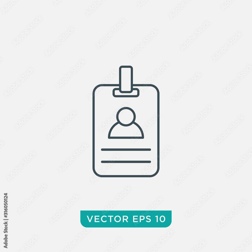 Id Card Icon Design,Vector EPS10 Id Card Icon Design,Vector EPS10