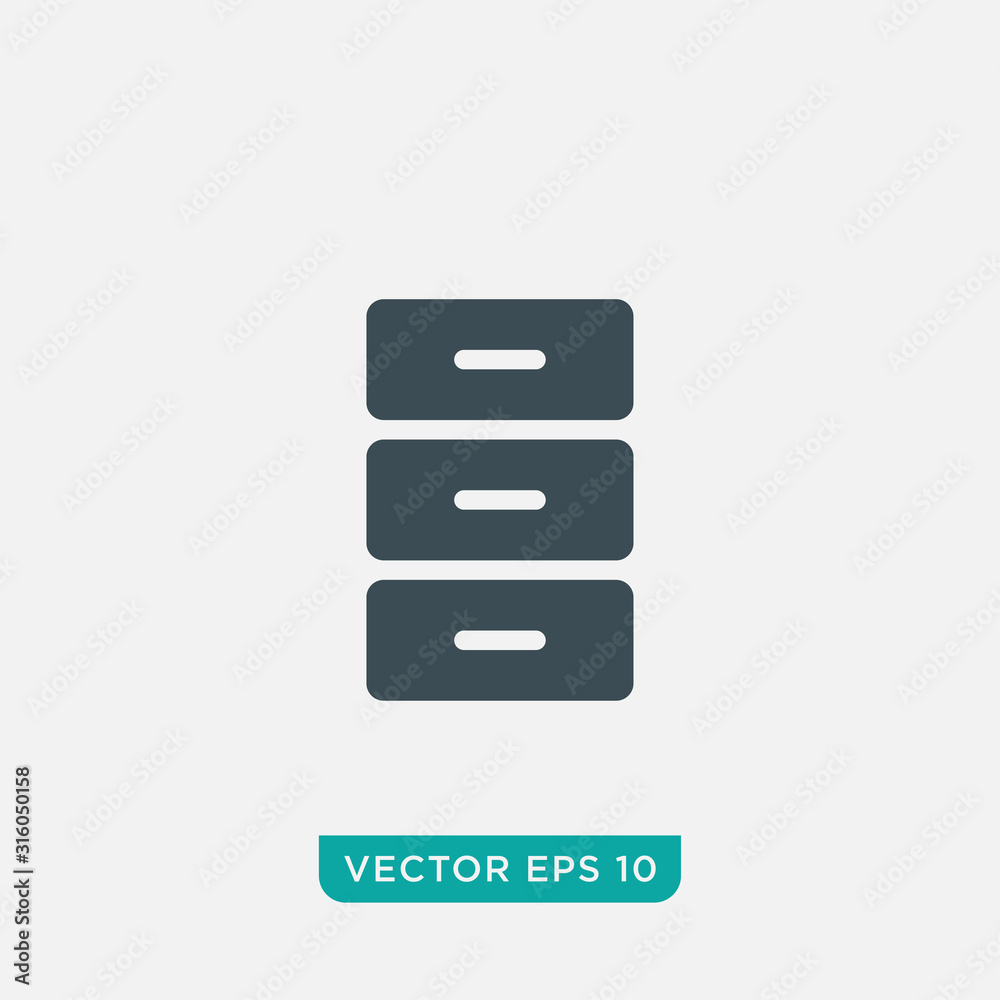 Cabinet Icon Design, Vector EPS10 Cabinet Icon Design, Vector EPS10