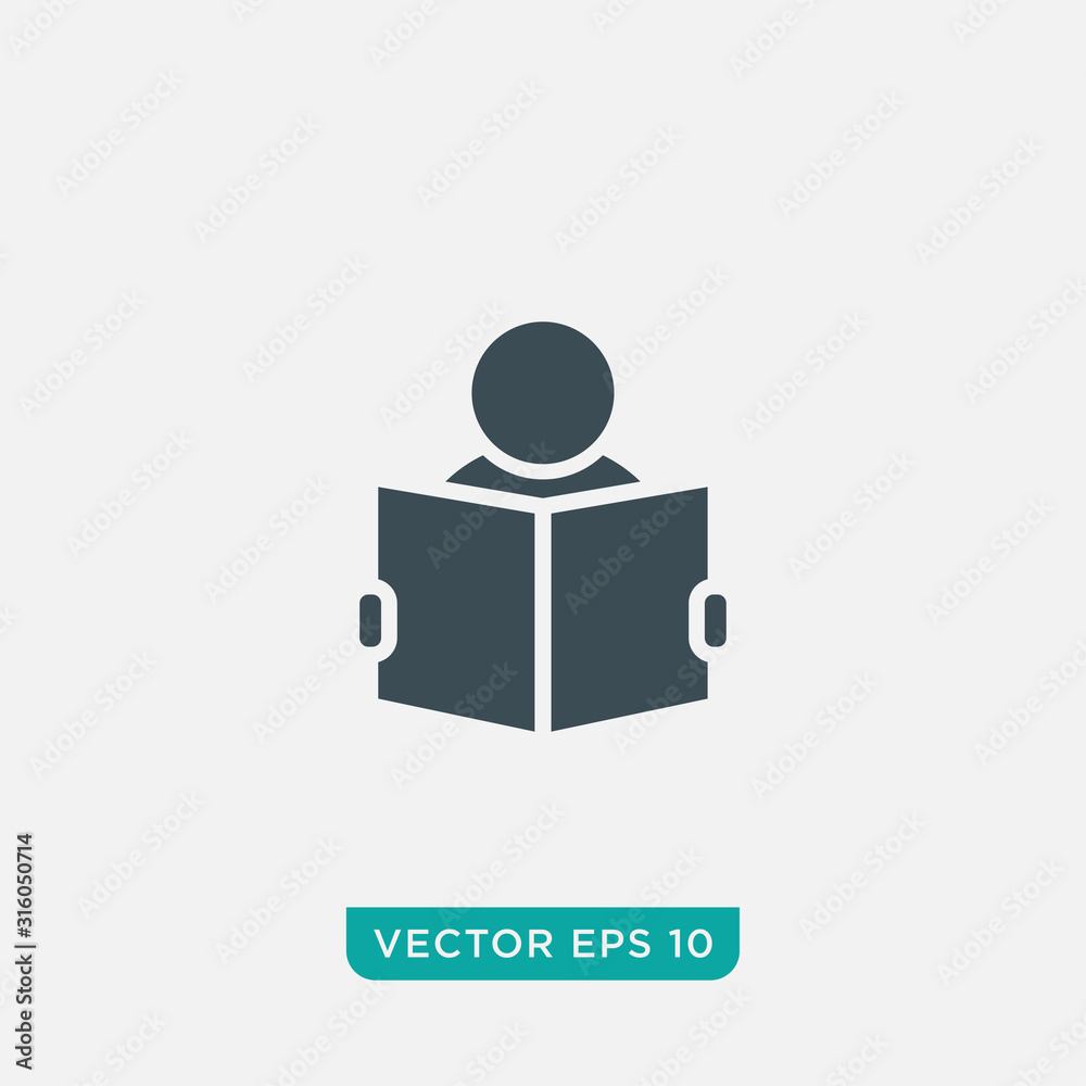 Reading Icon Design, Vector EPS10