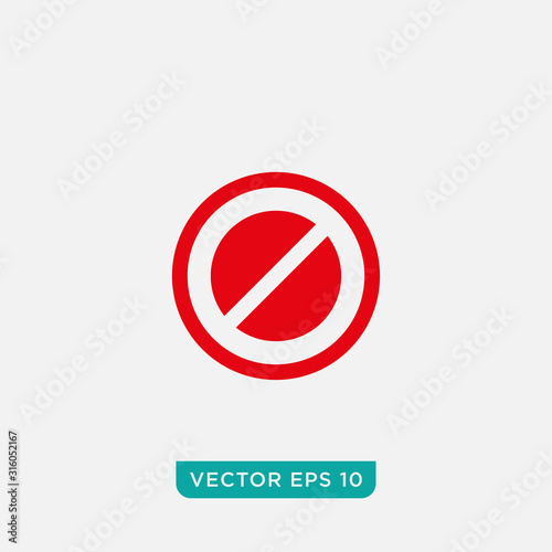 Free Download No Sign Icon Design, Vector EPS10 - GFXLoad