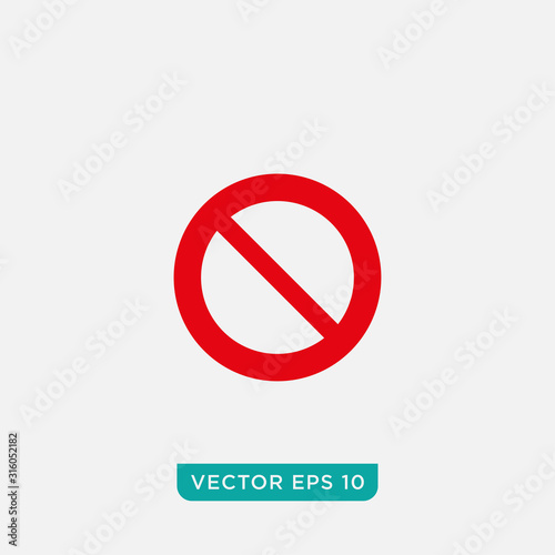 Free Download No Sign Icon Design, Vector EPS10 - GFXLoad