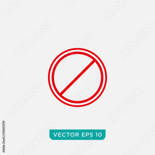 Free Download No Sign Icon Design, Vector EPS10 - GFXLoad