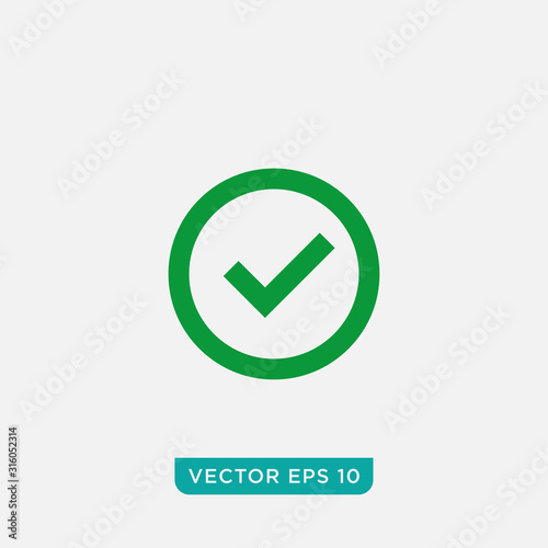 Check Mark Icon Design, Vector EPS10