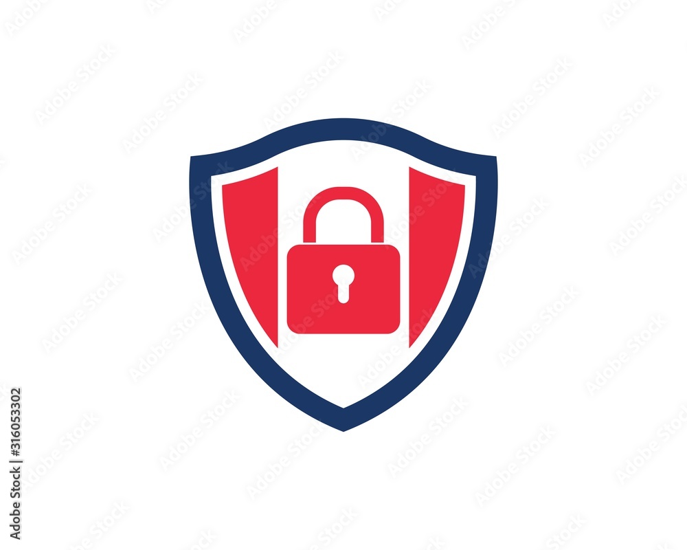 Shield symbol logo template vector Shield symbol logo template vector