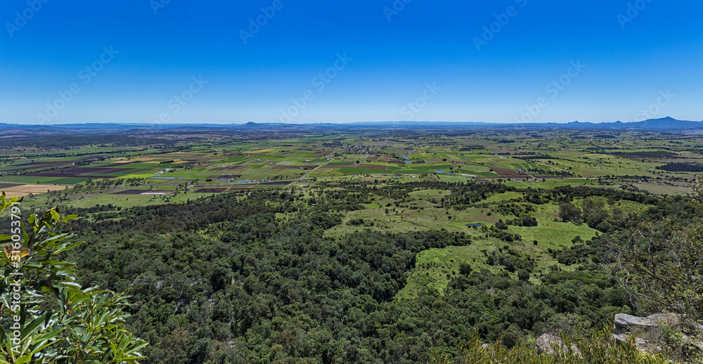 The view from Mt Frernch, Southeast Queensland 