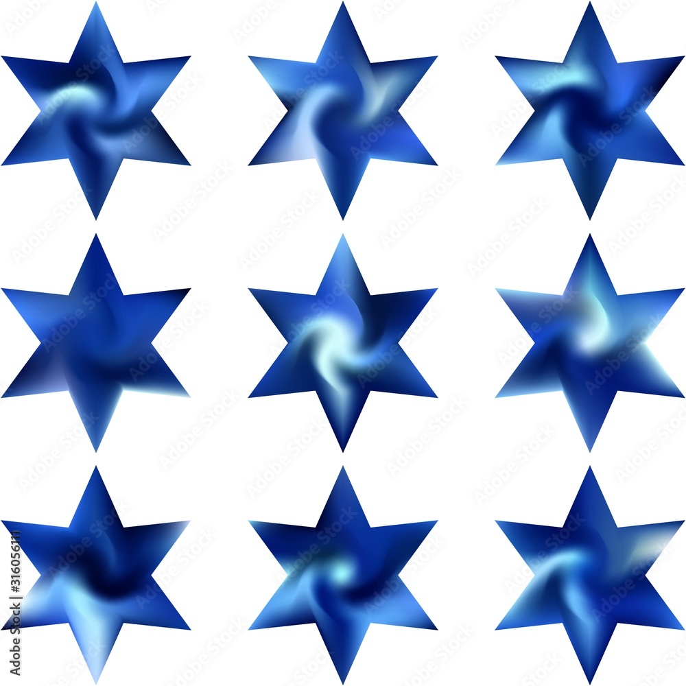 Set of hexagram modern backgrounds. Set of hexagram modern backgrounds.