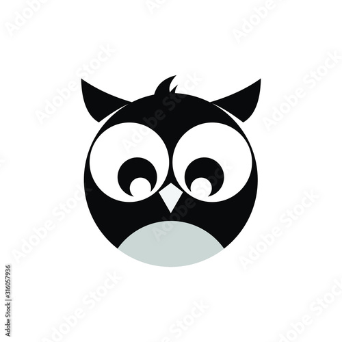 vectors Owl logo design on white background