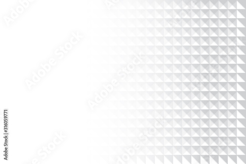 Abstract geometric white and gray color background. Vector, illustration.	