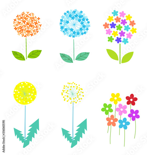 春の花のデザインイラスト