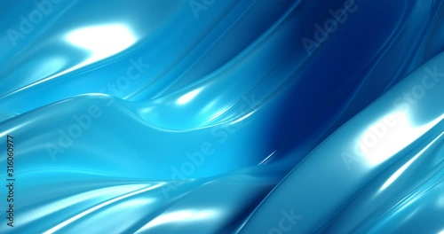 Beautiful luxury smooth backdrop with fabric drapery and waves, VJ (endless, loop), 4k. 3d illustration, 3d rendering.