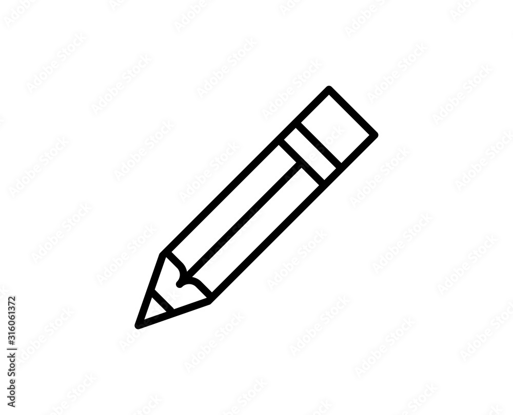 Fototapeta premium Pencil line icon