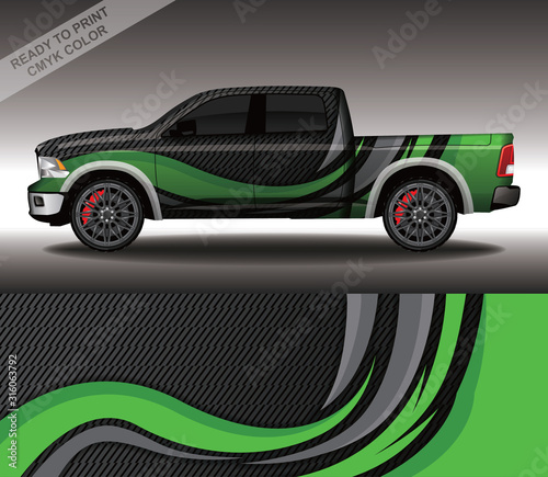 Car wrap decal design vector, custom livery race rally car vehicle sticker and tinting.
