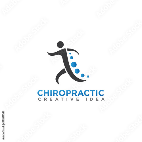 Chiropractic Logo Design Vector