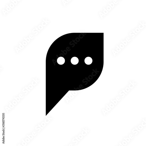Chatting icon vector.