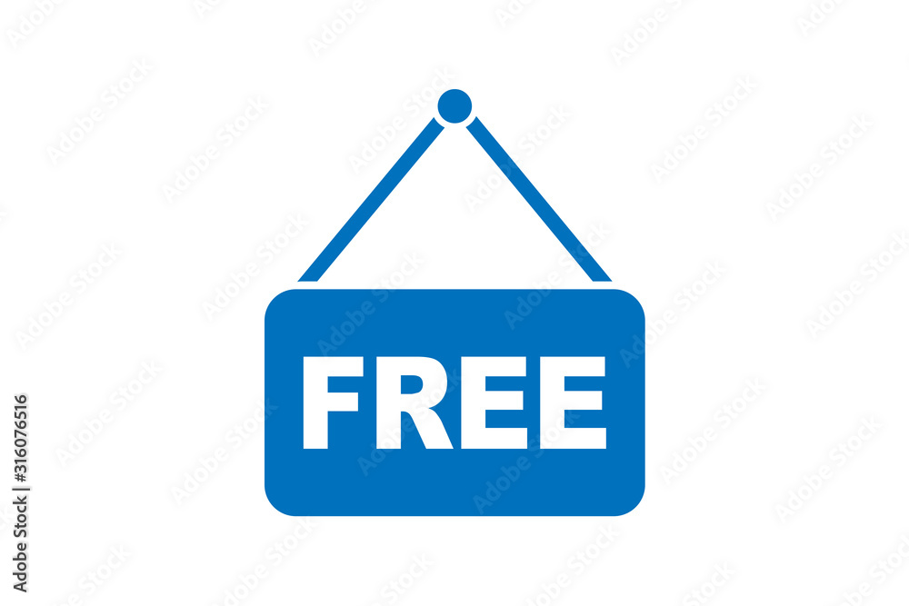Free signboard icon vector illustration Free signboard icon vector illustration