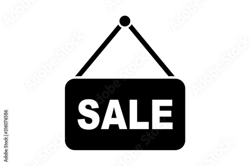 sale signboard icon vector illustration