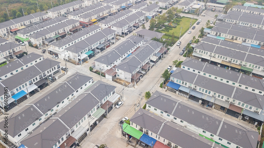Aerial view of new urban communities being Aerial view of new urban communities being