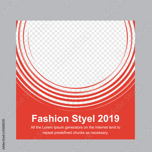 Flash sale fashion collection social media banner template