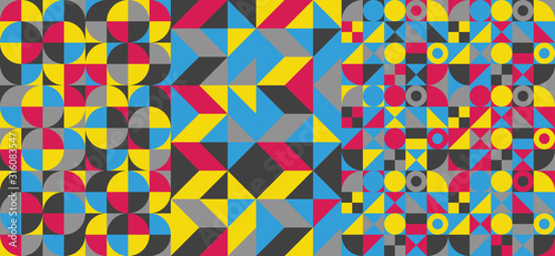 Abstract geometric design. Vector illustration. Pattern can be used as a template for brochure, annual report, magazine, poster, presentation, flyer and banner.