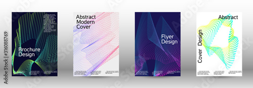 Cover design template set 