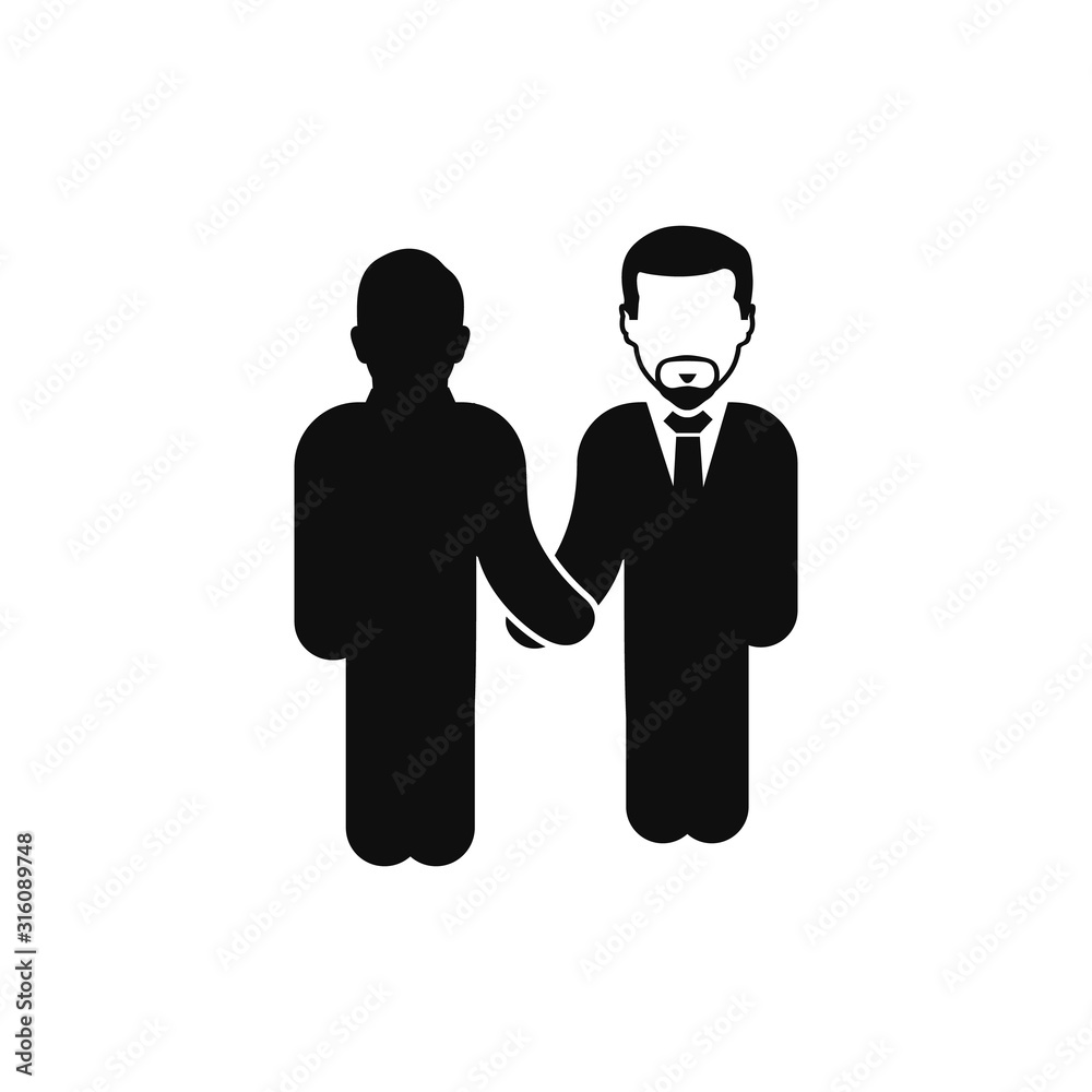 Business Contract, Deal Icon. Flat style vector EPS.