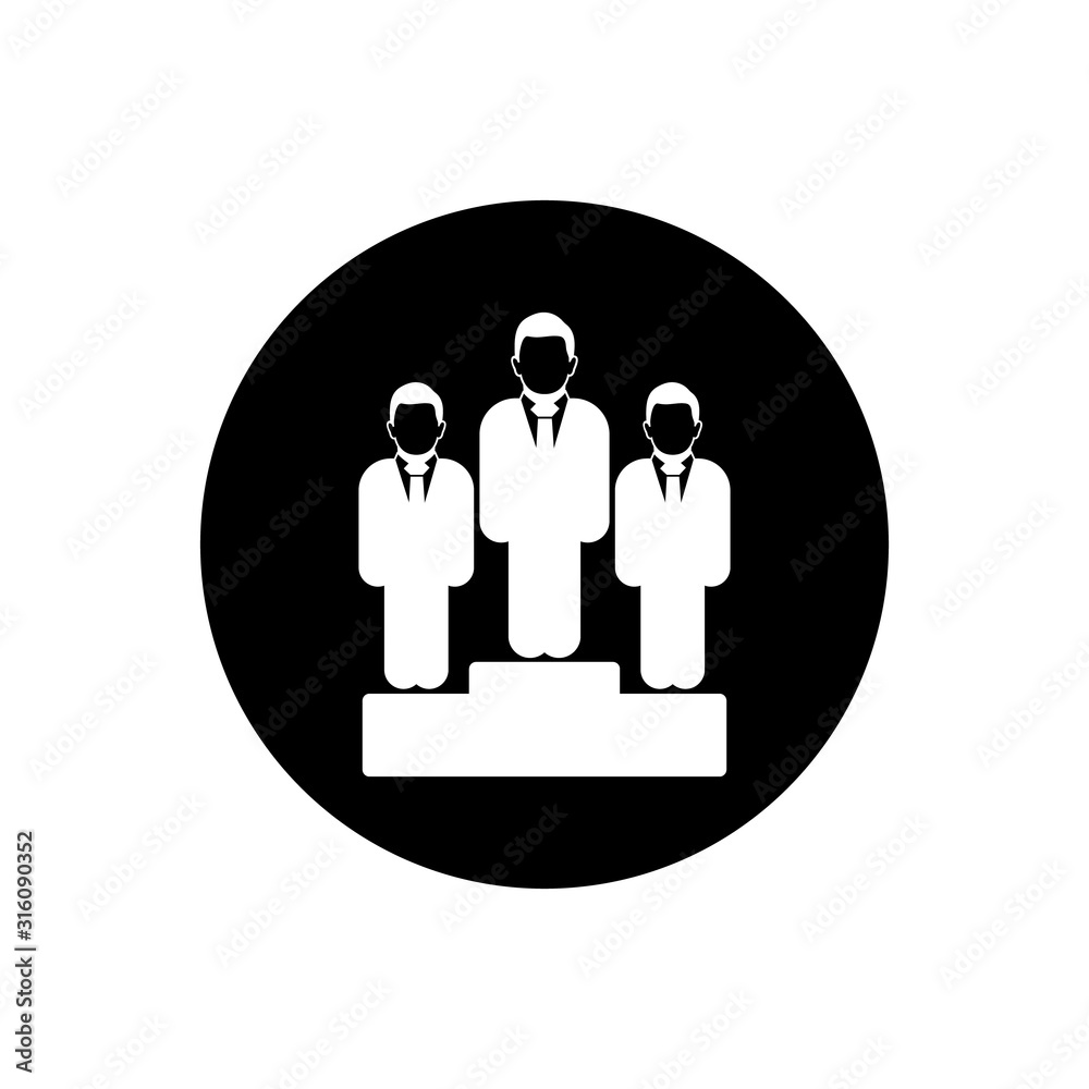 Business Success Icon. Rounded Button style vector EPS. Business Success Icon. Rounded Button style vector EPS.