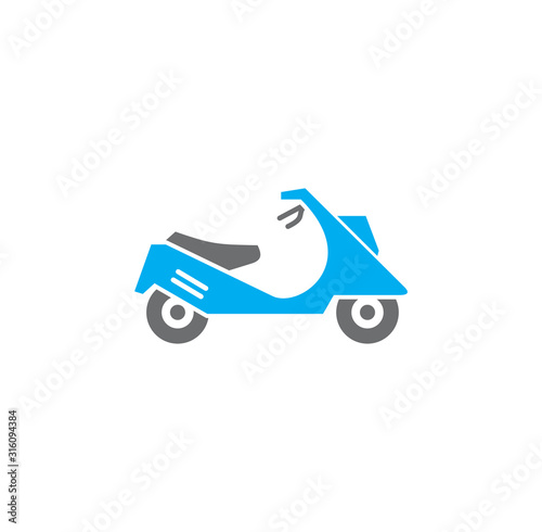 Motorcycle icon on background for graphic and web design. Creative illustration concept symbol for web or mobile app