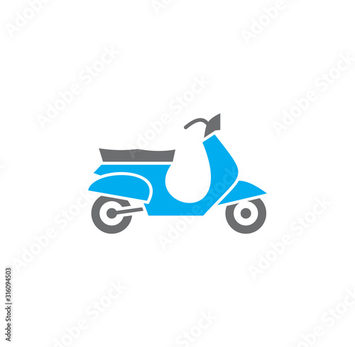 Motorcycle icon on background for graphic and web design. Creative illustration concept symbol for web or mobile app