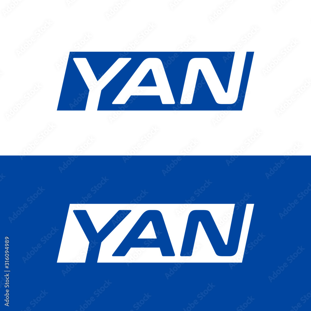 Obraz premium YAN letter logo design vector