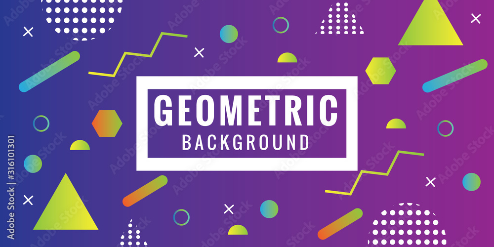 Abstract geometric background with colorful geometric shapes