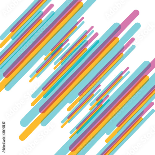 Abstract rounded shapes lines transition background with copy space