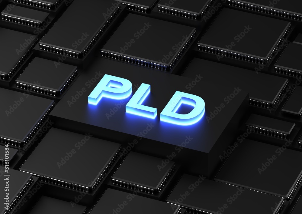 Fototapeta premium PLD acronym (Programmable logic device)