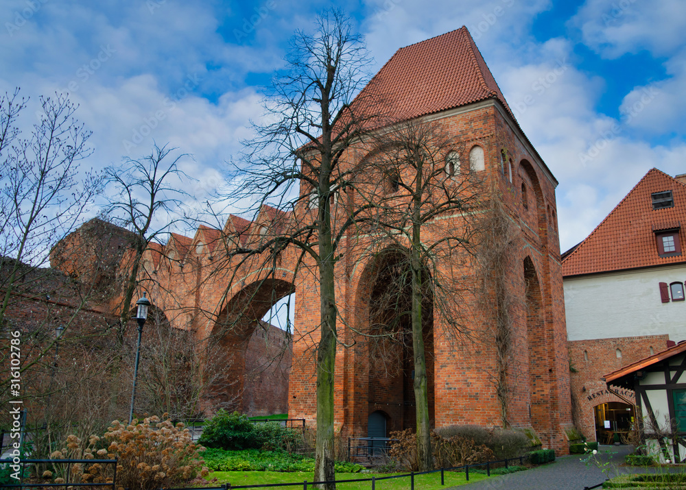 Teutonic Castle ruins and fortifications torun