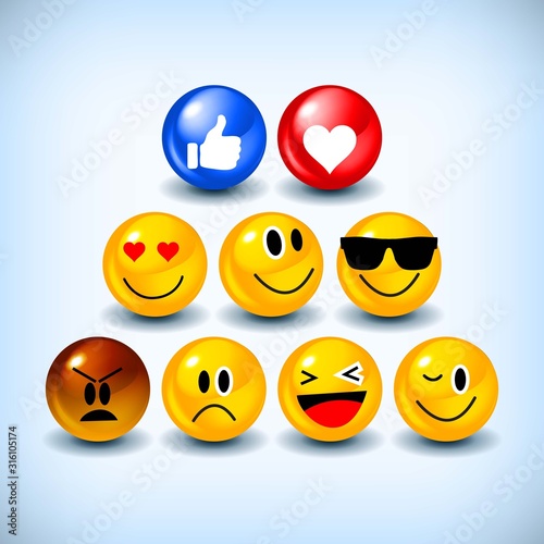 Emoji Feeling Faces Vector