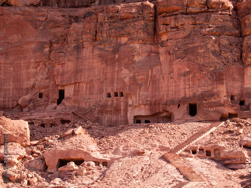The Lion Tombs of Dedan at ancient oasis ﻿﻿of Al Ula, Saudi Arabia photo