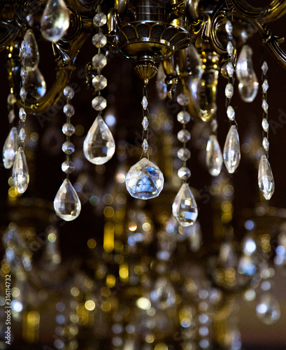 Crystal Chandelier. glass jewelry. Elements