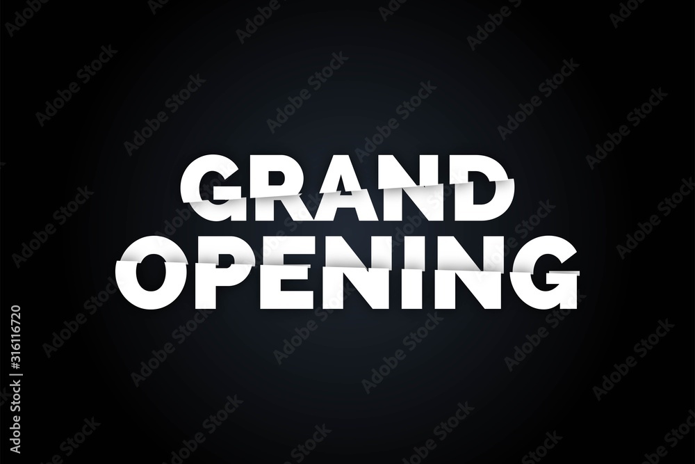 Black grand opening realistic design background, web banner design, discount card, promotion, flyer layout, ad, advertisement, printing media. Black grand opening realistic design background, web banner design, discount card, promotion, flyer layout, ad, advertisement, printing media.