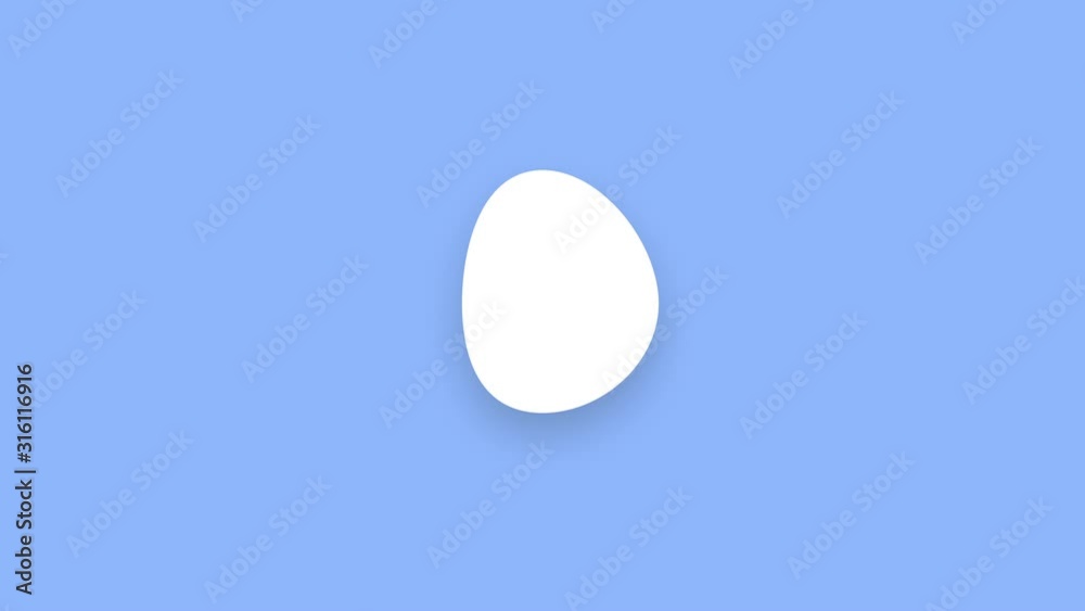 simple intro shape animation, white circle shape with wiggle effect and drop shadow seamless slow moving on light blue pastel background simple intro shape animation, white circle shape with wiggle effect and drop shadow seamless slow moving on light blue pastel background
